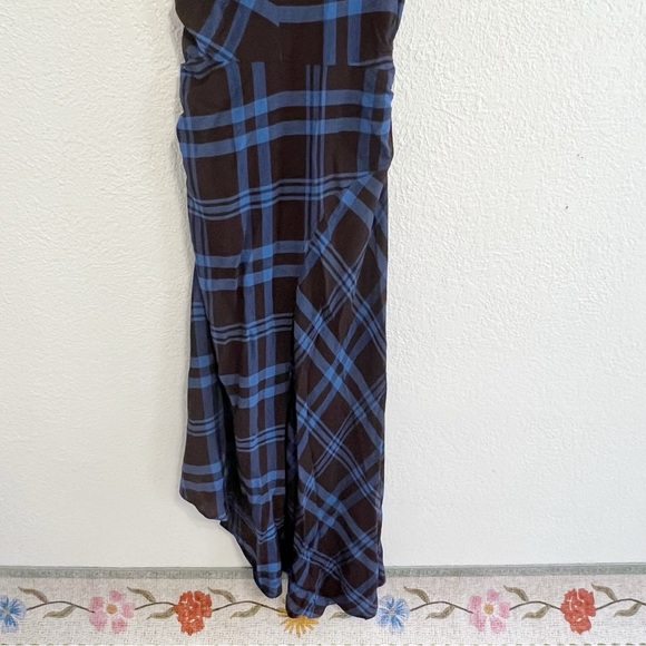 NWT A.L.C. Iggy Plaid Draped High-Neck Assymetrical Dress - Picture 13 of 13
